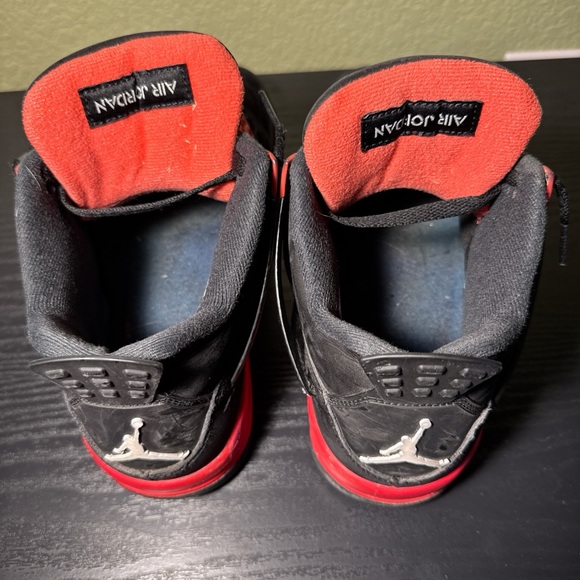 Jordan Black and Red Athletic Shoes